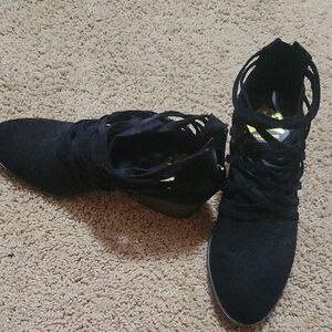 Fergalicious Black Lace Up Boots